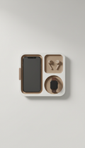 Minimalist Tech Accessory Tray with Raised Edges